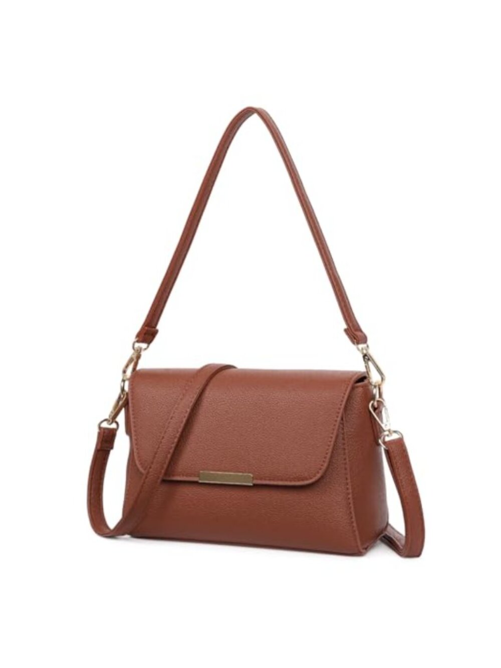 Small PU Leather Crossbody Bag for Women Trendy Shoulder Handbag